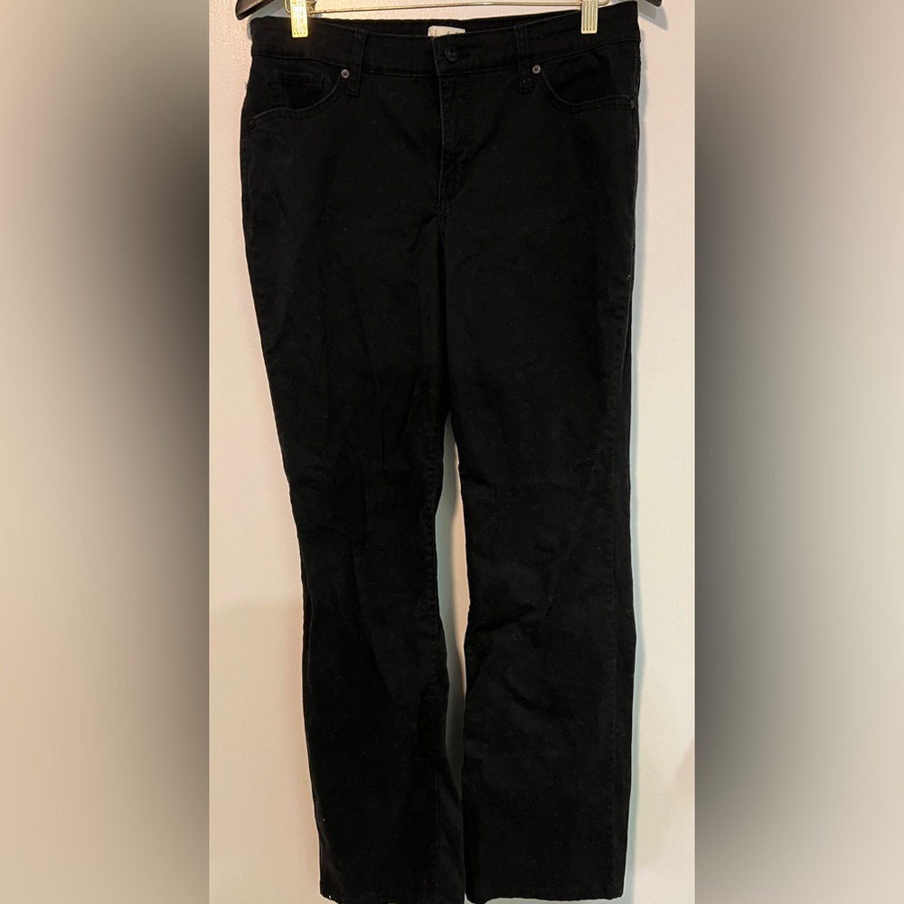 Wonderly black pants mid-rise boot cut size 12